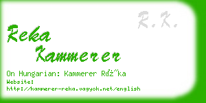 reka kammerer business card